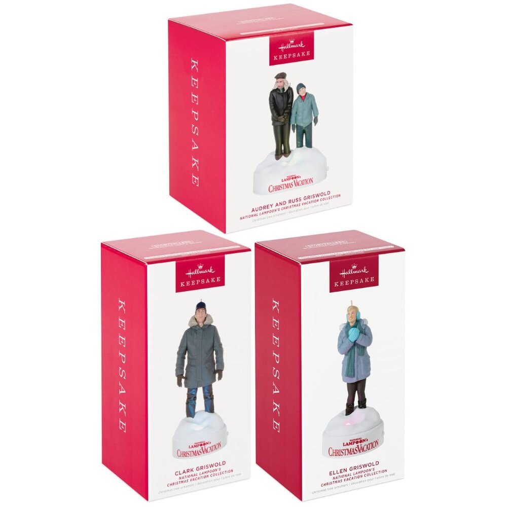 New! All 3 National Lampoon's Christmas Vacation Hallmark Storyteller Ornaments